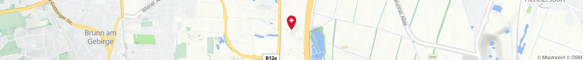 Kartendarstellung des Standorts für SCS-Apotheke in 2334 Vösendorf